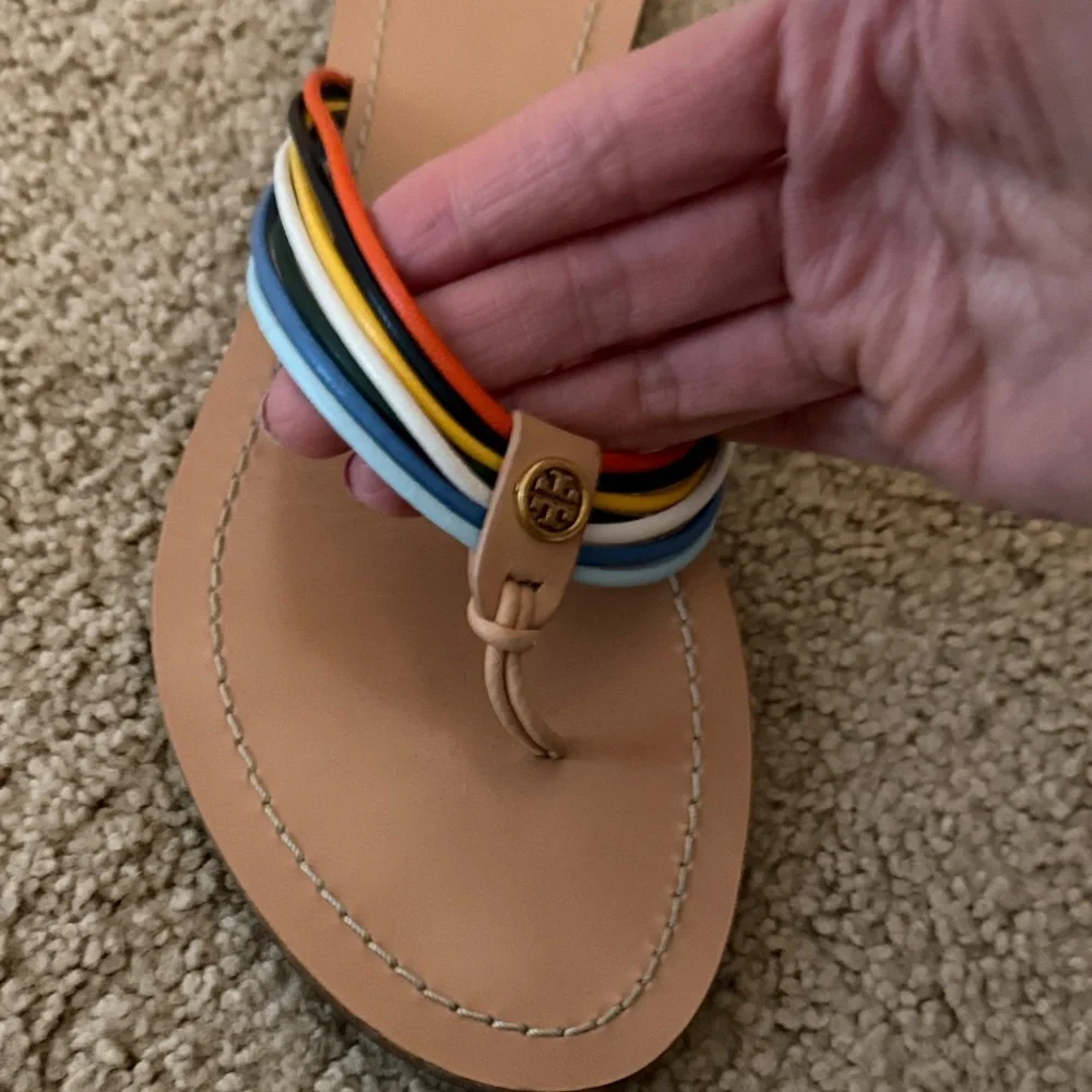 Tory Burch Multicolor Leather Sandals - Picture 3 of 5